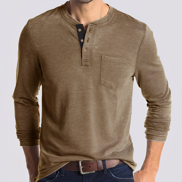 Dashiell - Camicia casual a maniche lunghe per uomo